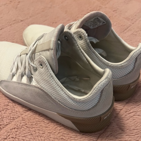 Sorel Women's Out N About Plus Lace Womens 8 shoe seasalt cream tan * no insoles - Picture 2 of 7